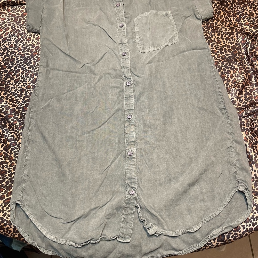 Anthropologie Cloth & Stone Button Up Mini Dress - Picture 7 of 12